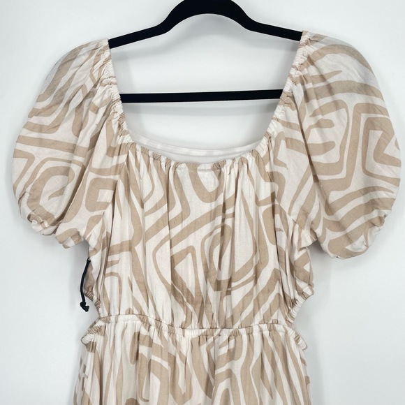 Sincerely Jules Puff Sleeve Cottage Core Knee Length Square Neck Dress Large - Picture 9 of 10